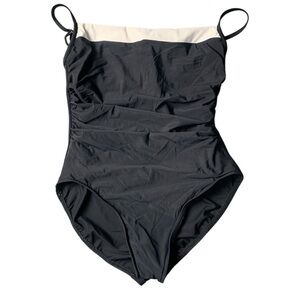 Miraclesuit size 14 black slimming swim suit  bathing suit